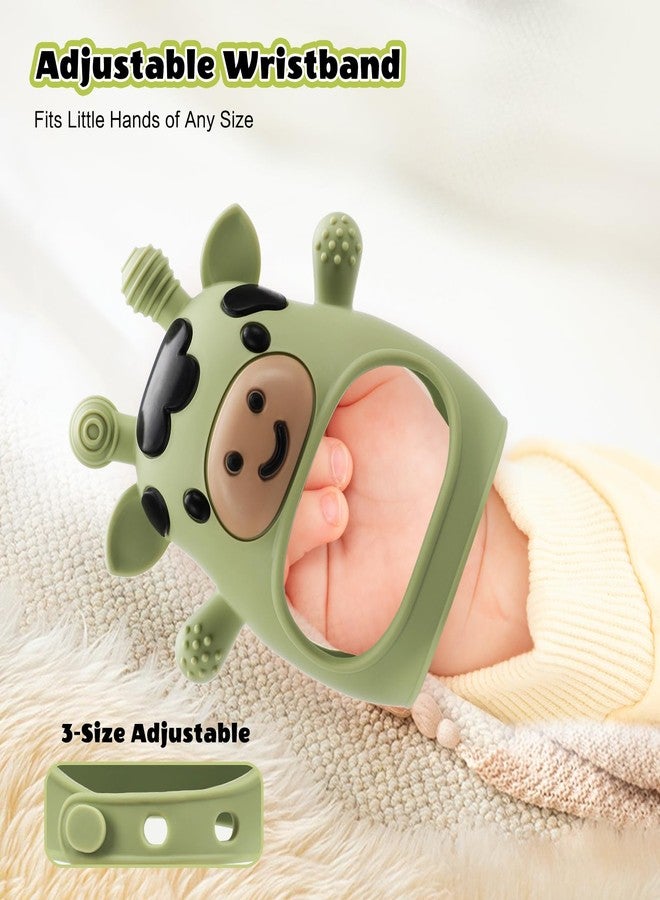 TOHIBEE 2 Pack Baby Teething Toys for 3-6 6-12 Months, Food Grade Silicone Infant Teether Mitten, Baby Essentials Teething Relief, Newborn Essentials Chew Toys for Sucking Needs - Image 2